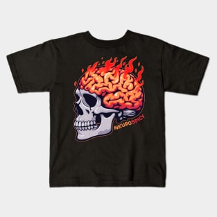 neurospicy brain Kids T-Shirt